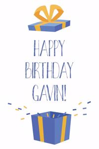 Happy Birthday Gavin