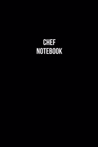 Chef Notebook - Chef Diary - Chef Journal - Gift for Chef
