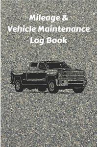 Mileage & Vehicle Maintenance Log Book