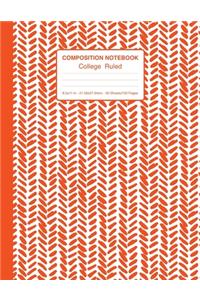 Composition Notebook College Ruled 8.5x11 In 21.59x27.94 50 Sheets/100 Pages