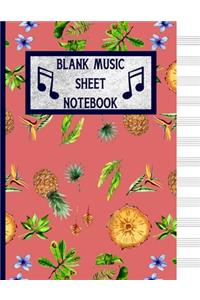 Blank Music Sheet Notebook