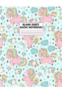 Blank Sheet Music Notebook