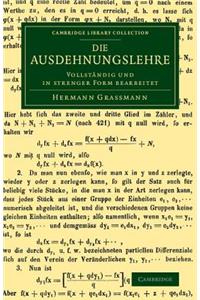 Die Ausdehnungslehre
