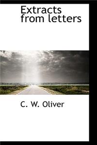 Extracts from Letters