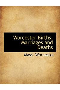 Worcester Births, Marriages and Deaths