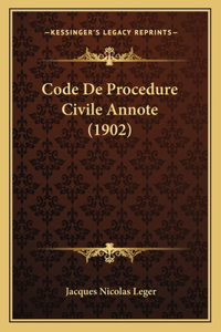 Code De Procedure Civile Annote (1902)