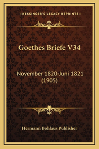 Goethes Briefe V34