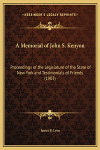 A Memorial of John S. Kenyon