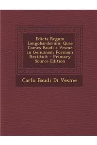 Edicta Regum Langobardorum