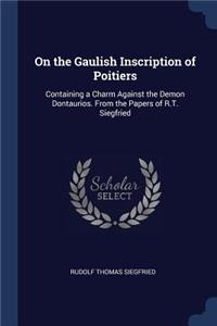 On the Gaulish Inscription of Poitiers