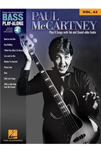 Paul McCartney Bass Play-Along Volume 43 Book/Online Audio