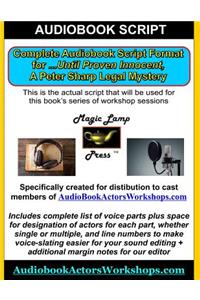 AudioBook Script for AudiobookActingWorkshops.com