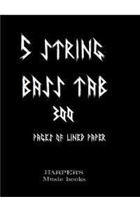 5 string bass tab