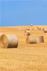 Blue Skies and Bales of Hay in a Golden Field Country Life Journal