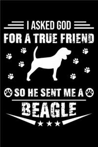 I Asked God For A True Friend So He Sent Me A Beagle