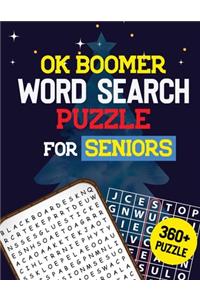 OK Boomer Word Search Puzzle for Seniors
