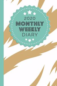2020 Monthly Weekly Diary