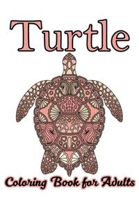 Turtle Coloring Book for Adults