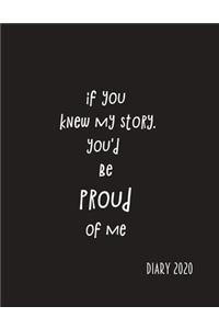 If you knew my story. you'd be proud of me