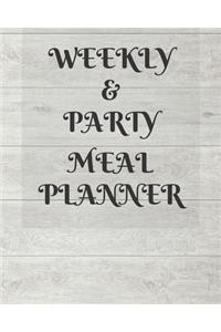 Weekly Meal & Party Planner