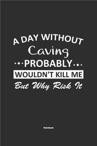A Day Without Caving Probably Wouldn't Kill Me But Why Risk It Notebook