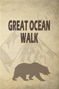 Great Ocean Walk: Wandertagebuch für Great Ocean Walk. Ein Logbuch mit wichtigen vorgefertigten Seiten und vielen freien Seiten für deine Reiseerinnerungen. Eignet si