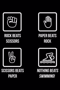 Rock Beats Scissors Paper Beats Rock Scissors Beats Paper Nothing Beats Swimming