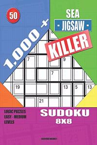 1,000 + Sea jigsaw killer sudoku 8x8