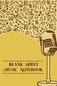 Blank Sheet Music Notebook