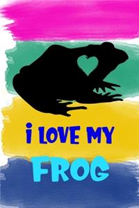 I Love My Frog Notebook Journal