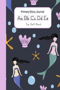 Mermaid Primary Story Journal Top Half Blank