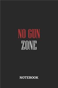 No Gun Zone Notebook
