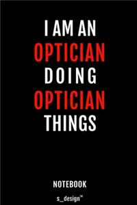 Notebook for Opticians / Optician