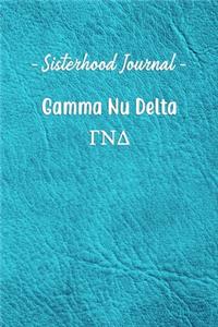 Sisterhood Journal Gamma Nu Delta