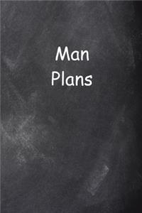 2020 Weekly Planner For Men Man Plans Chalkboard Style 134 Pages