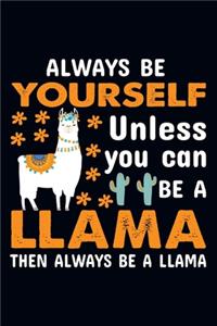 Always be yourself when you can be a llama then always be a llama