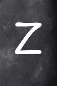 2020 Weekly Planner Monogram Z Personalized Z Chalkboard 134 Pages