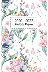 2020-2022 Monthly Planner: Floral Flower 36 Months Calendar Schedule Organizer 3 Year January 2020 to December 2022 Agenda Notebook