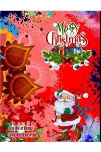 Merry Christmas coloring notebook