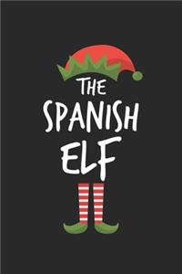 Funny Spanish Elf Christmas Notebook Gift