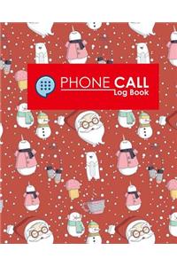 Phone Call Log Book