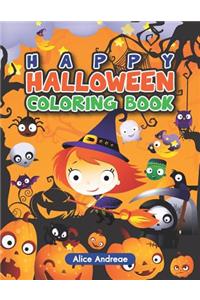 Happy Halloween Coloring Book