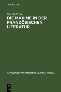 Maxime in der französischen Literatur