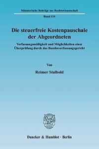 Die Steuerfreie Kostenpauschale Der Abgeordneten