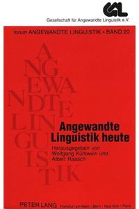 Angewandte Linguistik Heute