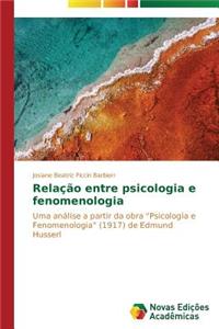 Relação entre psicologia e fenomenologia