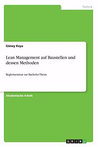 Lean Management auf Baustellen und dessen Methoden