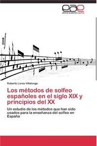 métodos de solfeo españoles en el siglo XIX y principios del XX