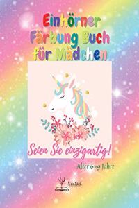 Einhorn Malbuch für Mädchen