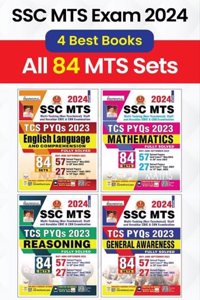 SSC MTS All 84 Sets COMBO of 4 Books Mathematics + Reasoning + General Awareness + English language (English Medium)(MTS COMBO)
